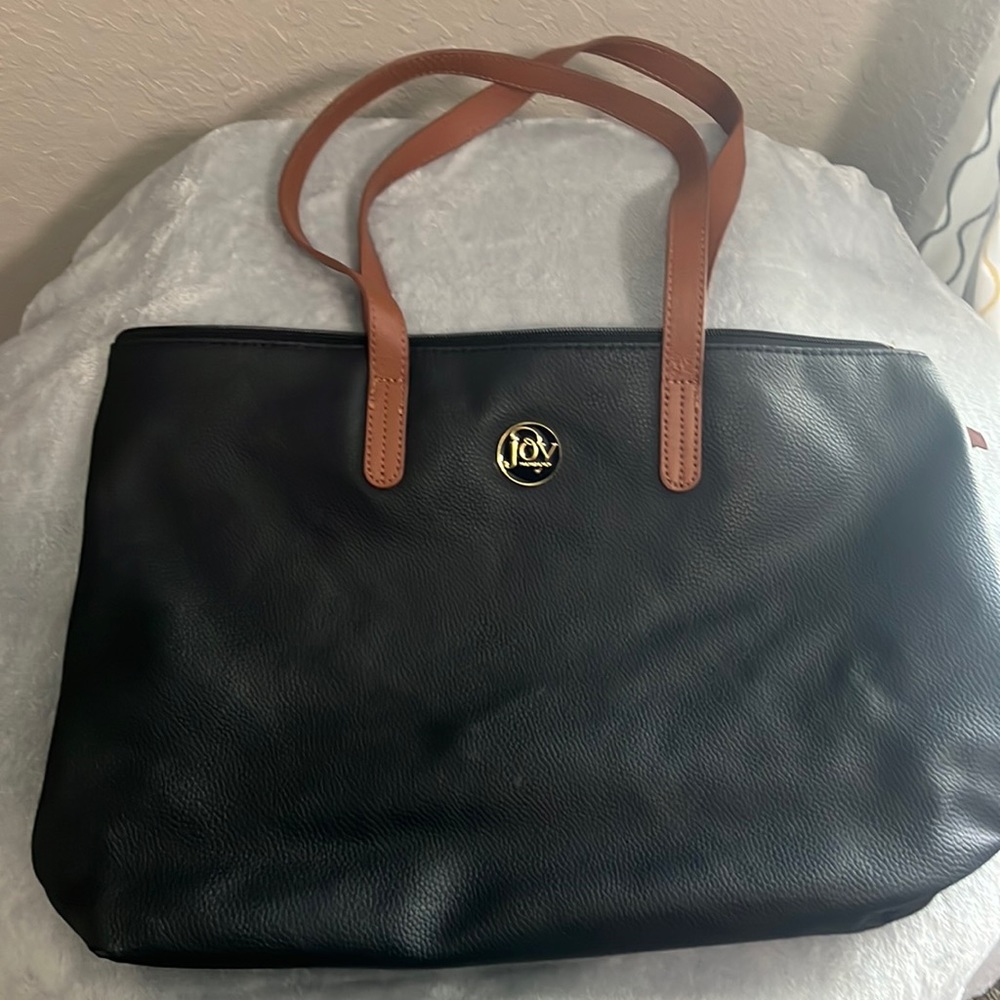 Joy Mangano Black tote bag